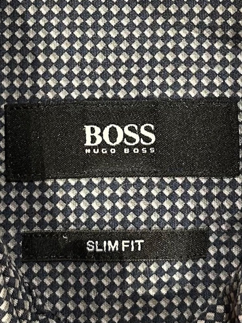 メンズヴィンテージシャツ【BOSS】チェック ブラック