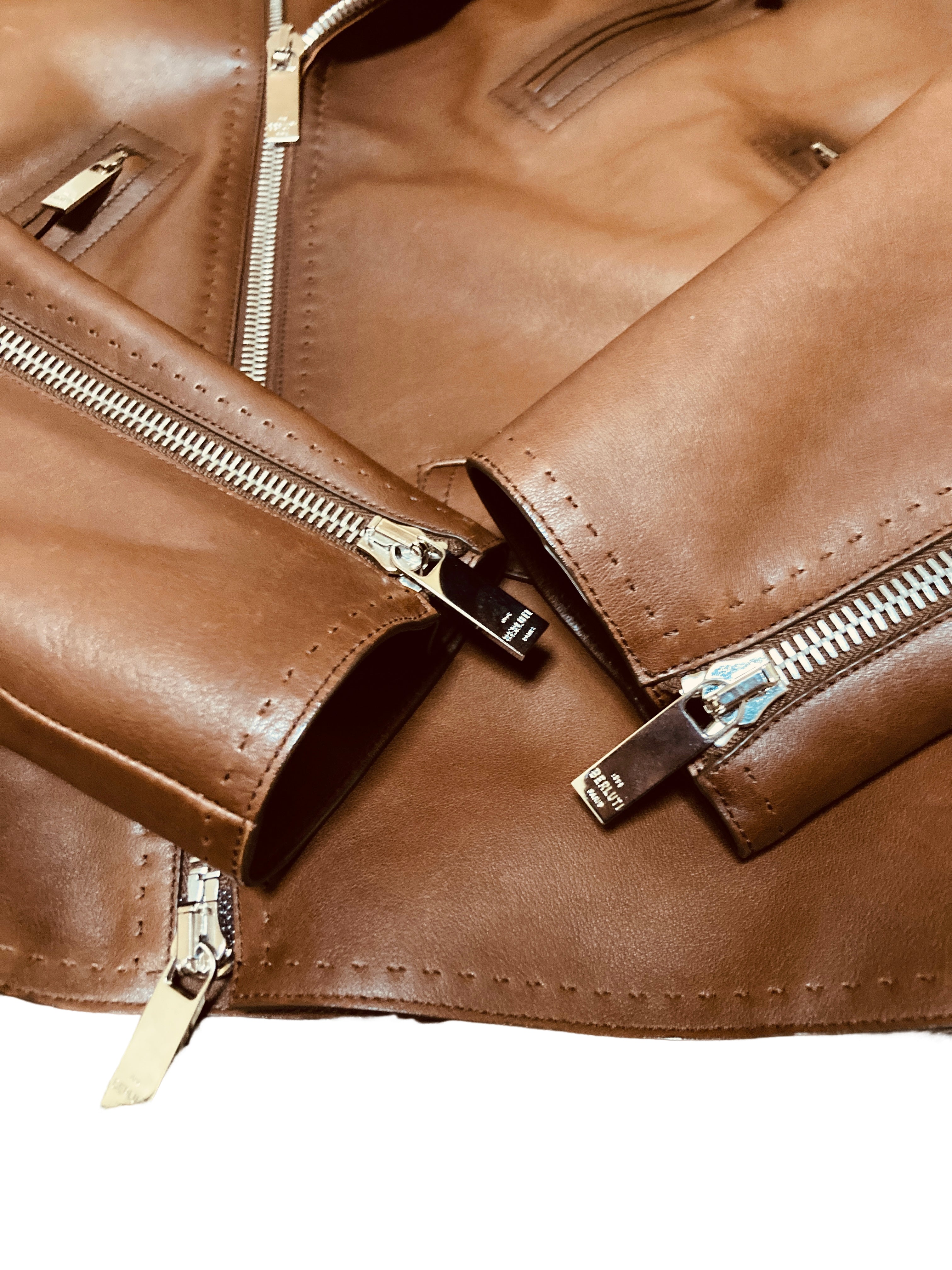 ベルルッティ ライダース ジャケット パティーヌ 加工