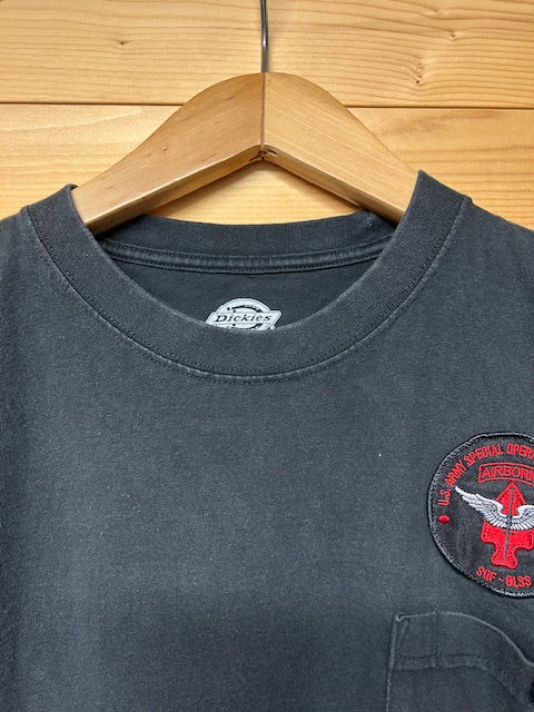 メンズヴィンテージ Tシャツ 【Dickies】ワッペン ブラック
