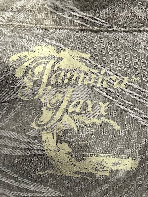 メンズヴィンテージ アロハシャツ 【Jamaica Jaxx】幾何学模様 グリーン