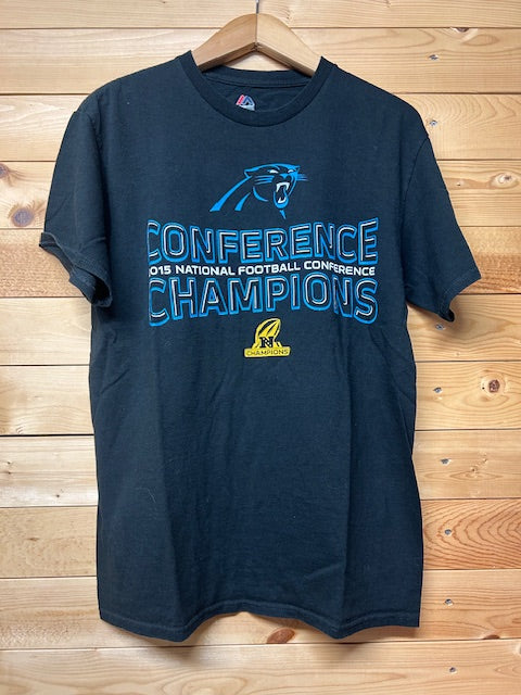 メンズヴィンテージ Tシャツ 【NFL カロライナ・パンサーズ】 2015 カンファレンス・チャンピオン ブラック