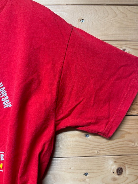 メンズヴィンテージ Tシャツ 【FRUIT OF LOOM】 レッド ダンス