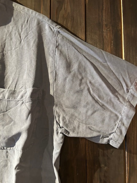 メンズヴィンテージ アロハシャツ 【Tommy Bahama】無地 ブルー