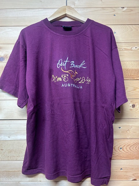 メンズヴィンテージ Tシャツ オーストラリア カンガルー パープル