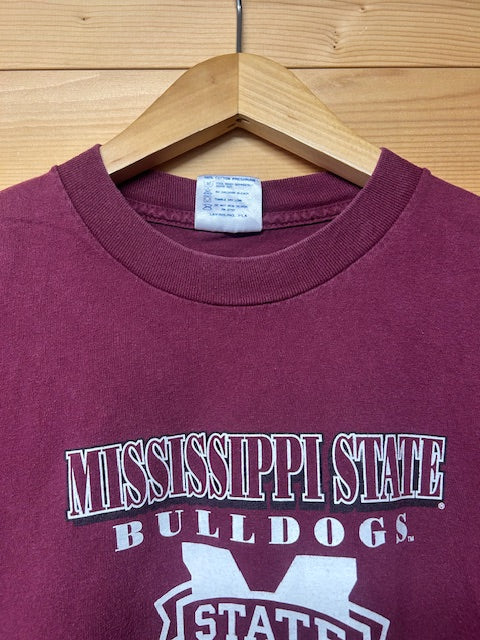 メンズヴィンテージ Tシャツ 【ミシシッピ州立大学】ブルドッグス パープル