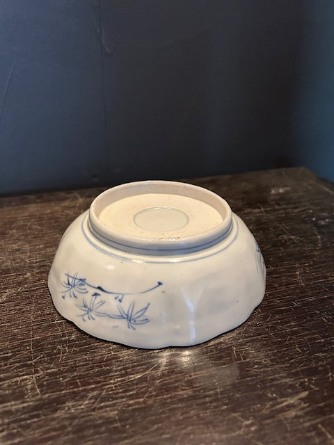 伊万里 染付 竹林小鳥 小皿