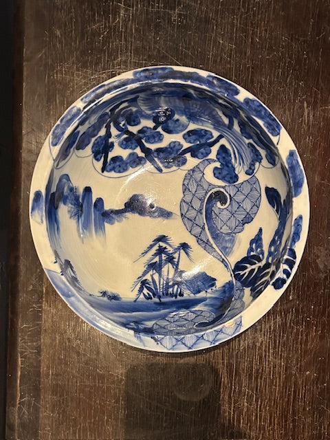 伊万里 山水文 大鉢