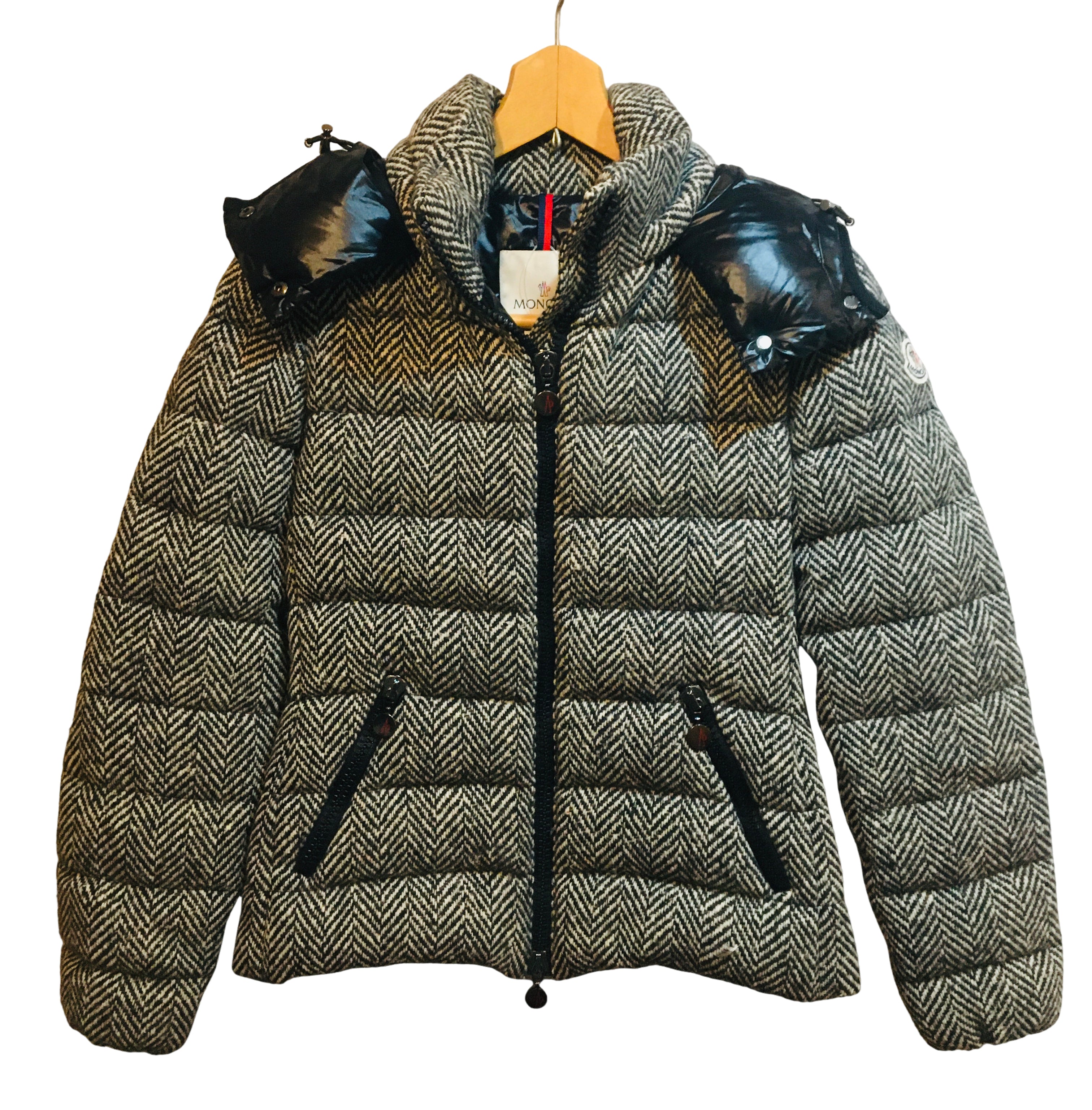 モンクレール アステル ツイードダウンジャケット