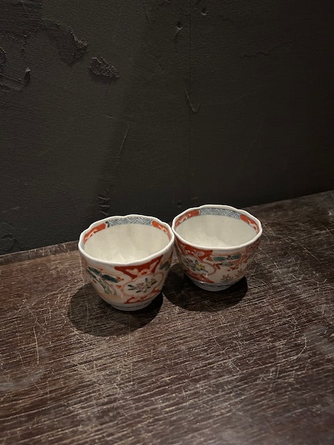 伊万里 色絵金彩 蕎麦猪口