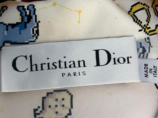 クリスチャン・ディオール ソディアック ピクセル シルクシャツ