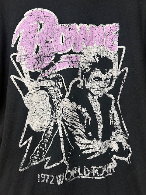 メンズヴィンテージ Tシャツ 【David Bowie】 1972 ワールドツアー ブラック