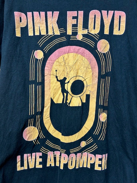 メンズヴィンテージ Tシャツ 【ピンク・フロイド Live At Pompeii】ブラック