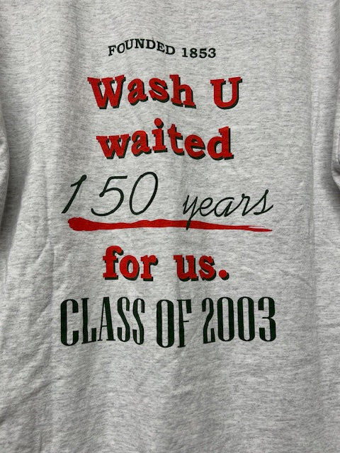 メンズヴィンテージ Tシャツ 【Washington University】 2003 記念グラフィック グレー