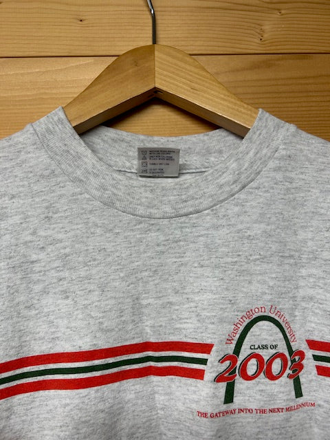メンズヴィンテージ Tシャツ 【Washington University】 2003 記念グラフィック グレー