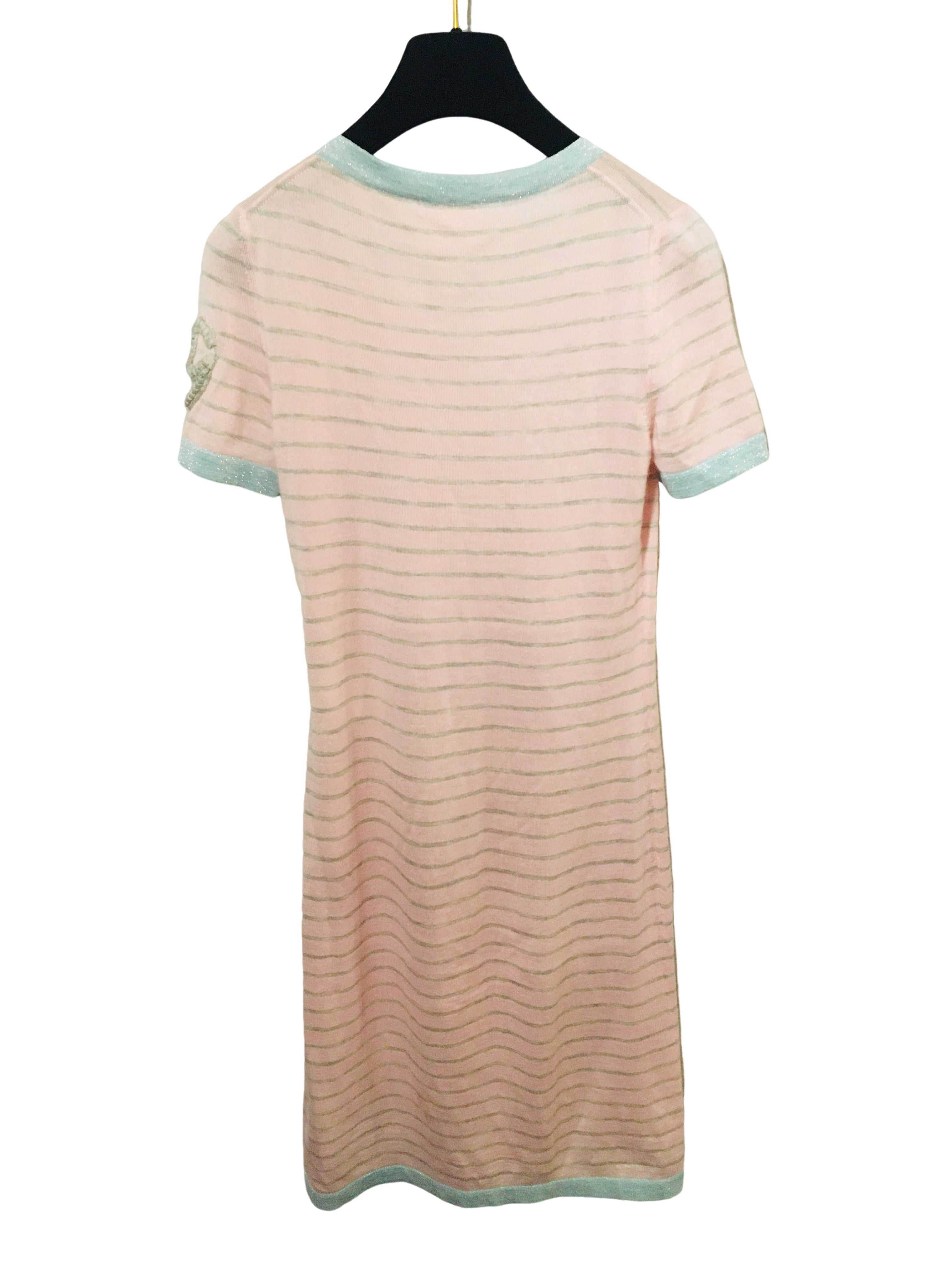 シャネル ボーダーニット ワンピース