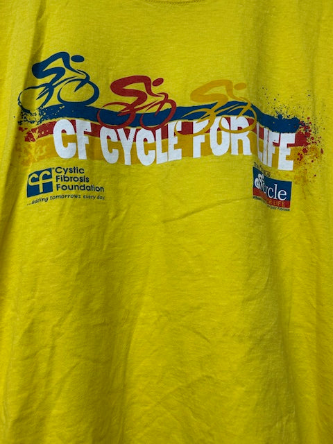 メンズヴィンテージ Tシャツ 【CF Cycle for Life】チャリティーイベント イエロー