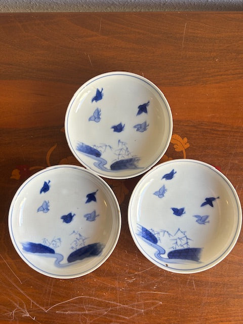 伊万里焼 鳥 丸皿