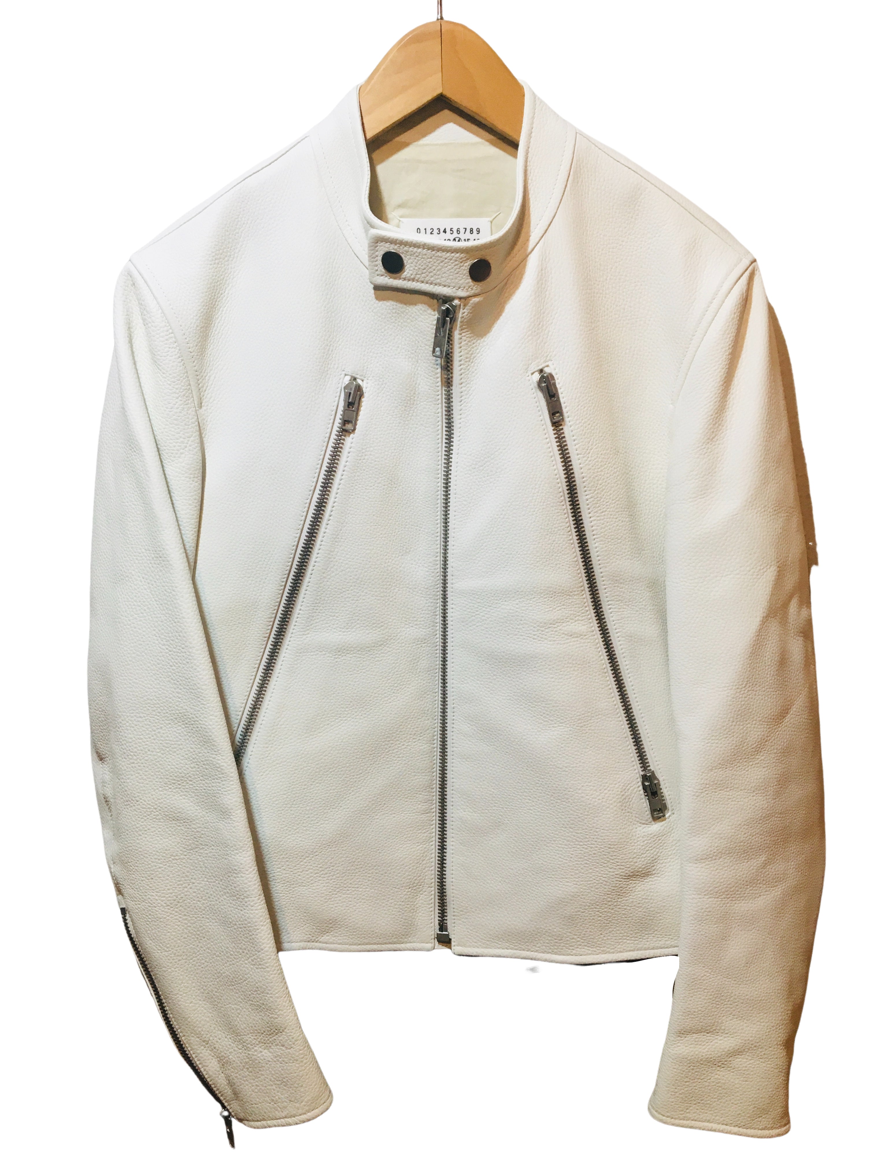 マルジェラ 八の字 ライダース ジャケット