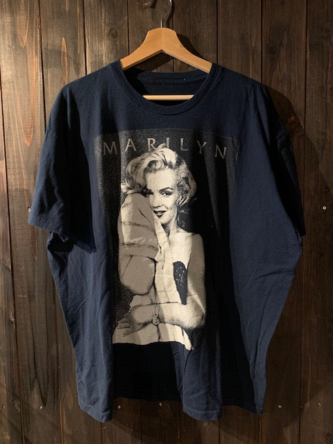 メンズヴィンテージ Tシャツ 【マリリン・モンロー / アイコニックポートレート】ブラック