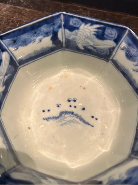伊万里 染付八角鉢