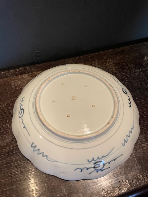 伊万里 染付山水図 大皿