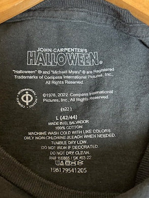 メンズヴィンテージ Tシャツ 【ハロウィン / マイケル・マイヤーズ】ブラック