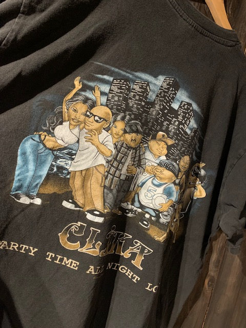 メンズヴィンテージ Tシャツ 【CLIKA キャラクターデザイン】ブラック