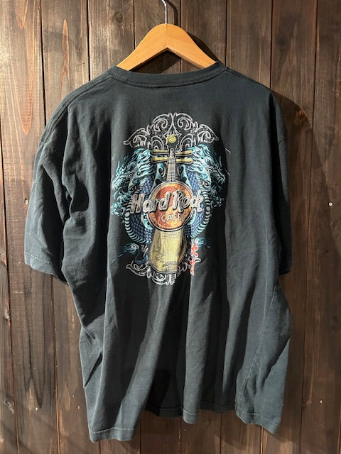 メンズヴィンテージ Tシャツ 【Haed Rock CAFE / ロゴバックプリント】ブラック