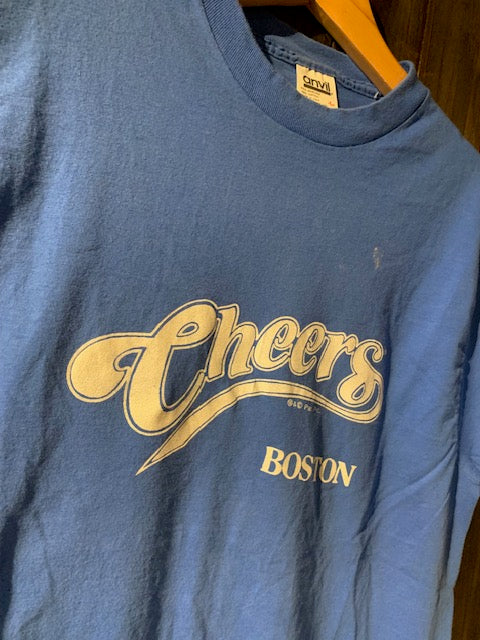 メンズヴィンテージ Tシャツ 【anvil / Cheers】ブルー