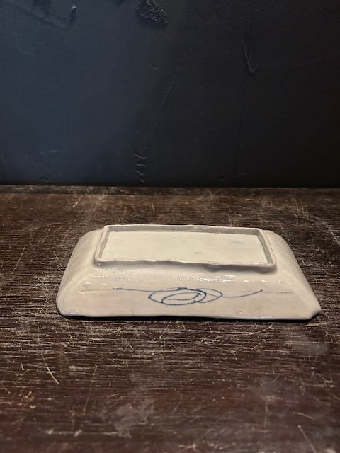 伊万里 染付山水文長皿