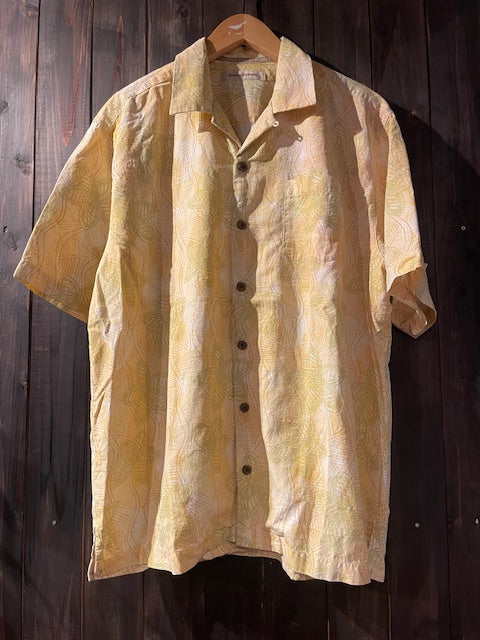 メンズヴィンテージ アロハシャツ 【Tommy Bahama】総柄 イエロー