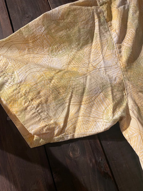 メンズヴィンテージ アロハシャツ 【Tommy Bahama】総柄 イエロー