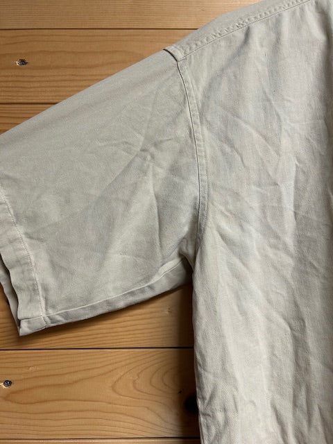 メンズヴィンテージ アロハシャツ 【Vintage Silk】無地 ベージュ