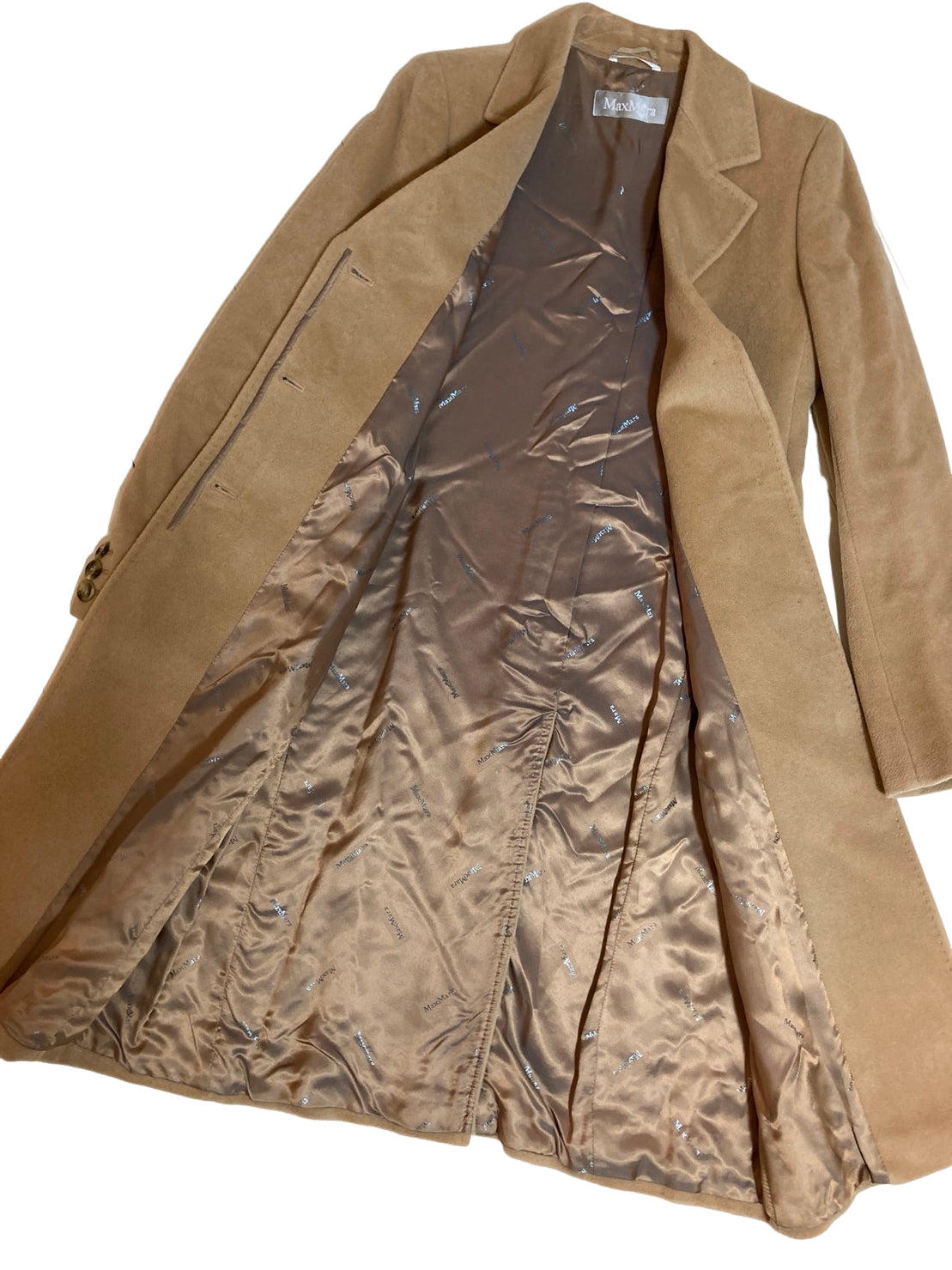 マックスマーラ ロングコート キャメル 白タグ