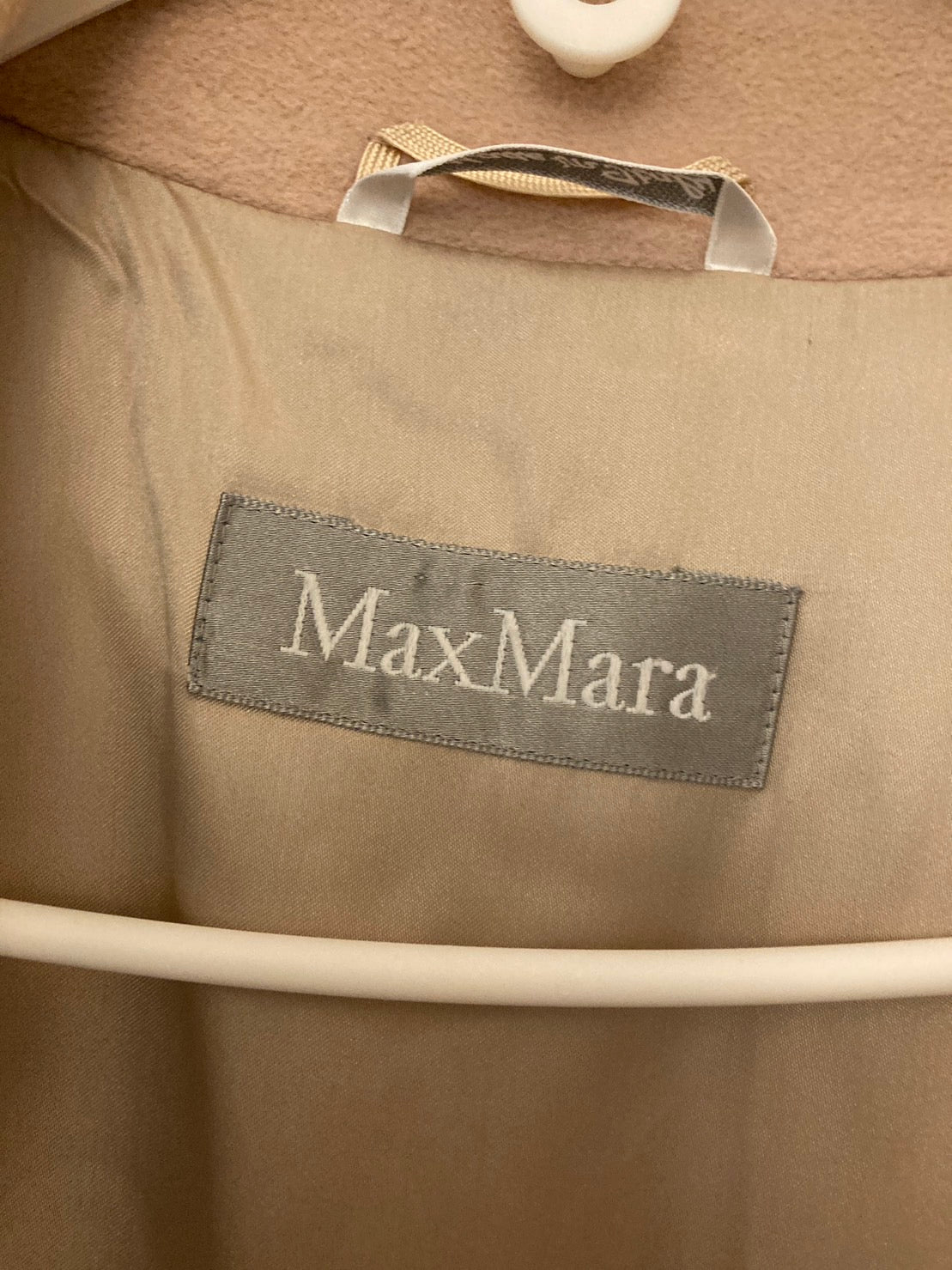 マックスマーラ アンゴラ トレンチコート ベージュ系 レディース