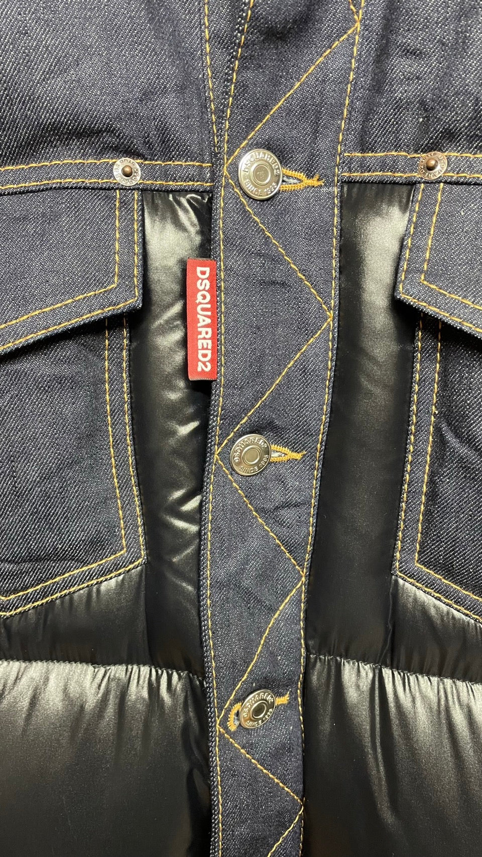 ディースクエアード デニム ダウンジャケット