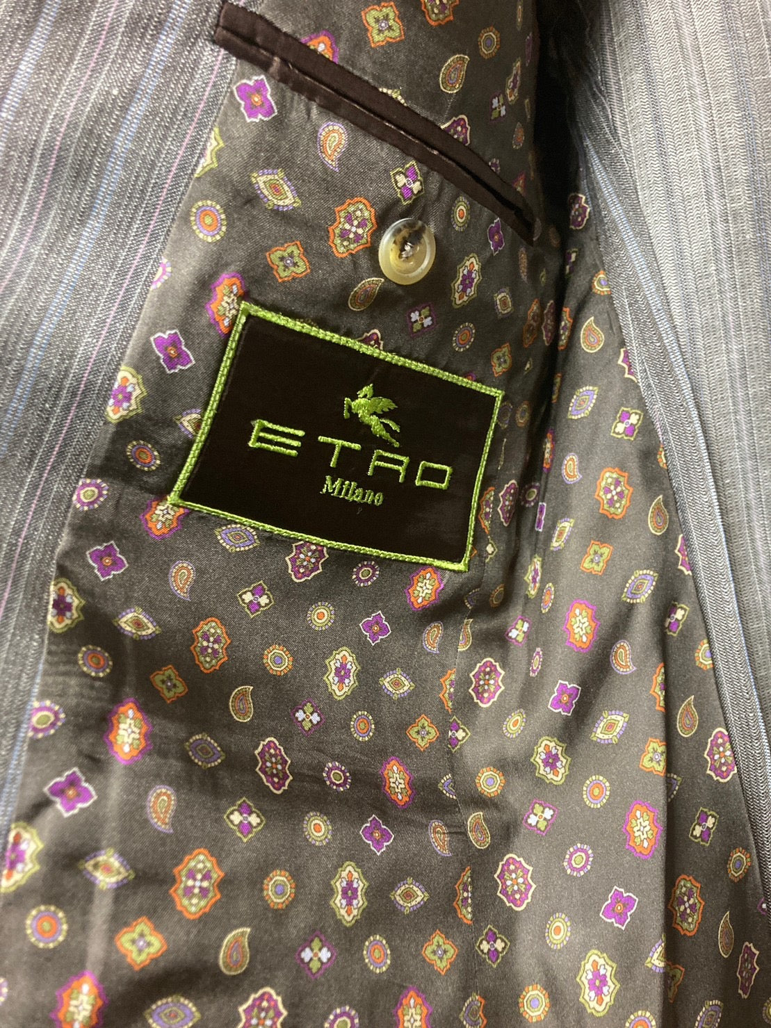 エトロ セットアップ スーツ グレー