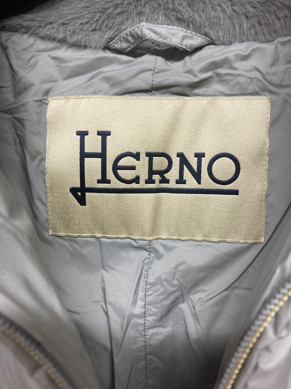 ヘルノ 切り替え ニット ダウン ジャケット