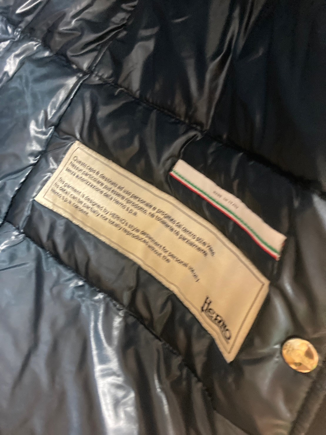 ヘルノ ダウンコート フード付き