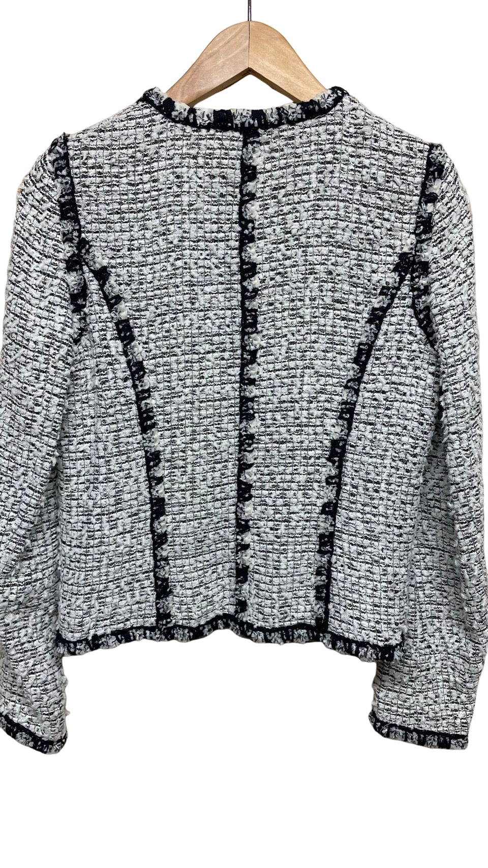 シャネル ツィード ノーカラー ジャケット