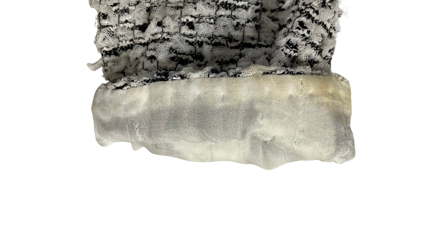 シャネル ツィード ノーカラー ジャケット