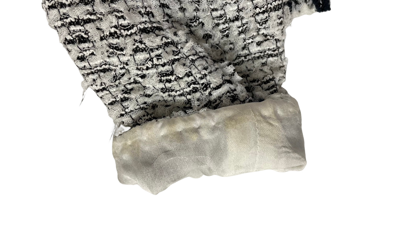 シャネル ツィード ノーカラー ジャケット