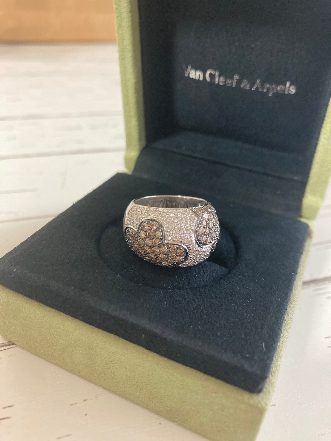 パヴェダイヤ リング k18 wg 2ct