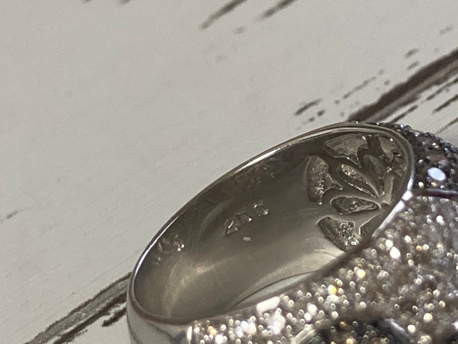 パヴェダイヤ リング k18 wg 2ct