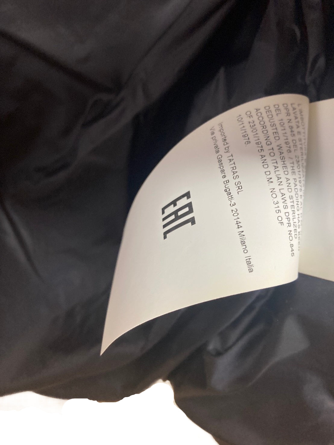 タトラス ナイロン ダウンベスト