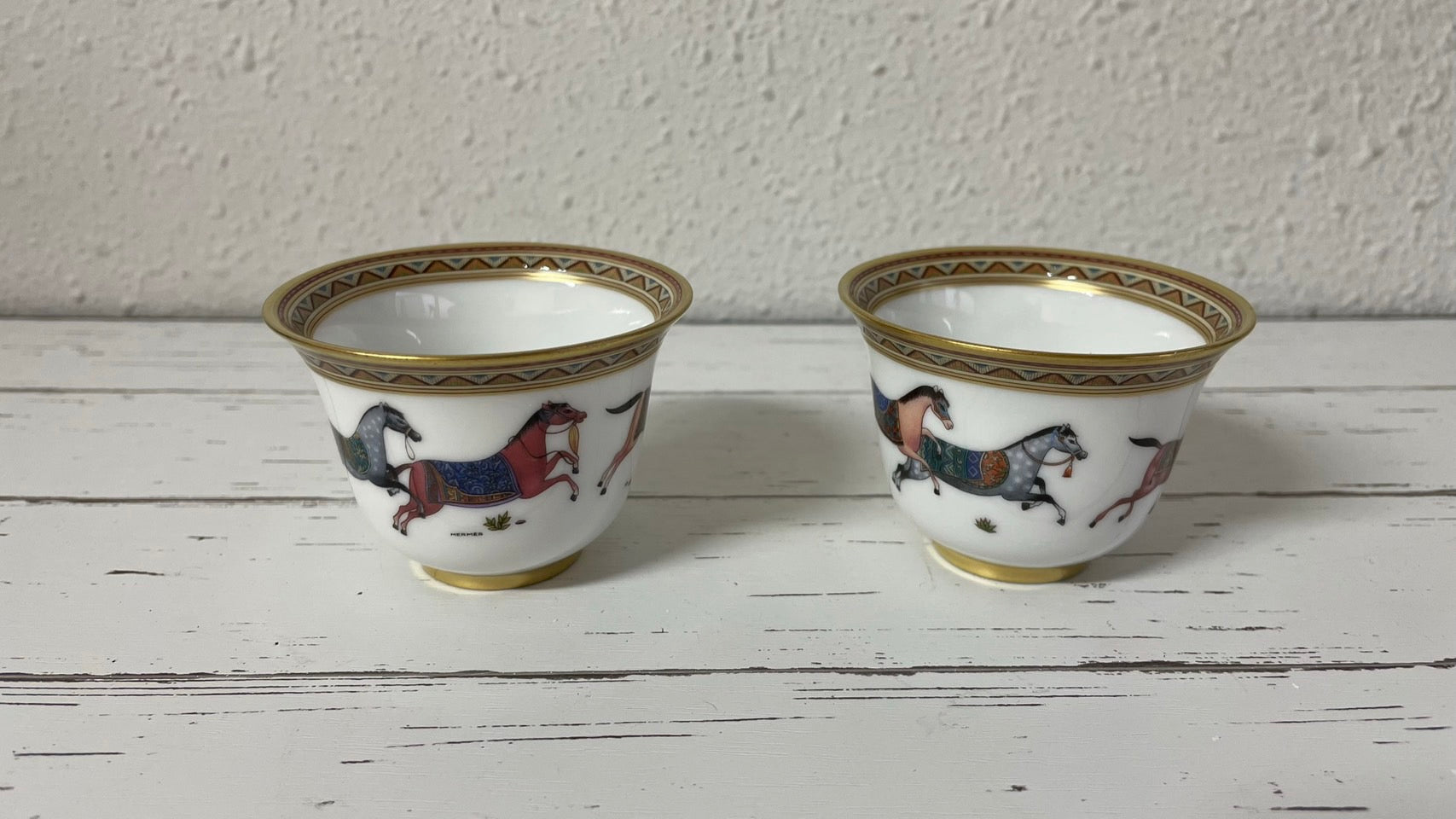 エルメス シュバルドリアン スモールカップ 東洋の馬 ポーセリン