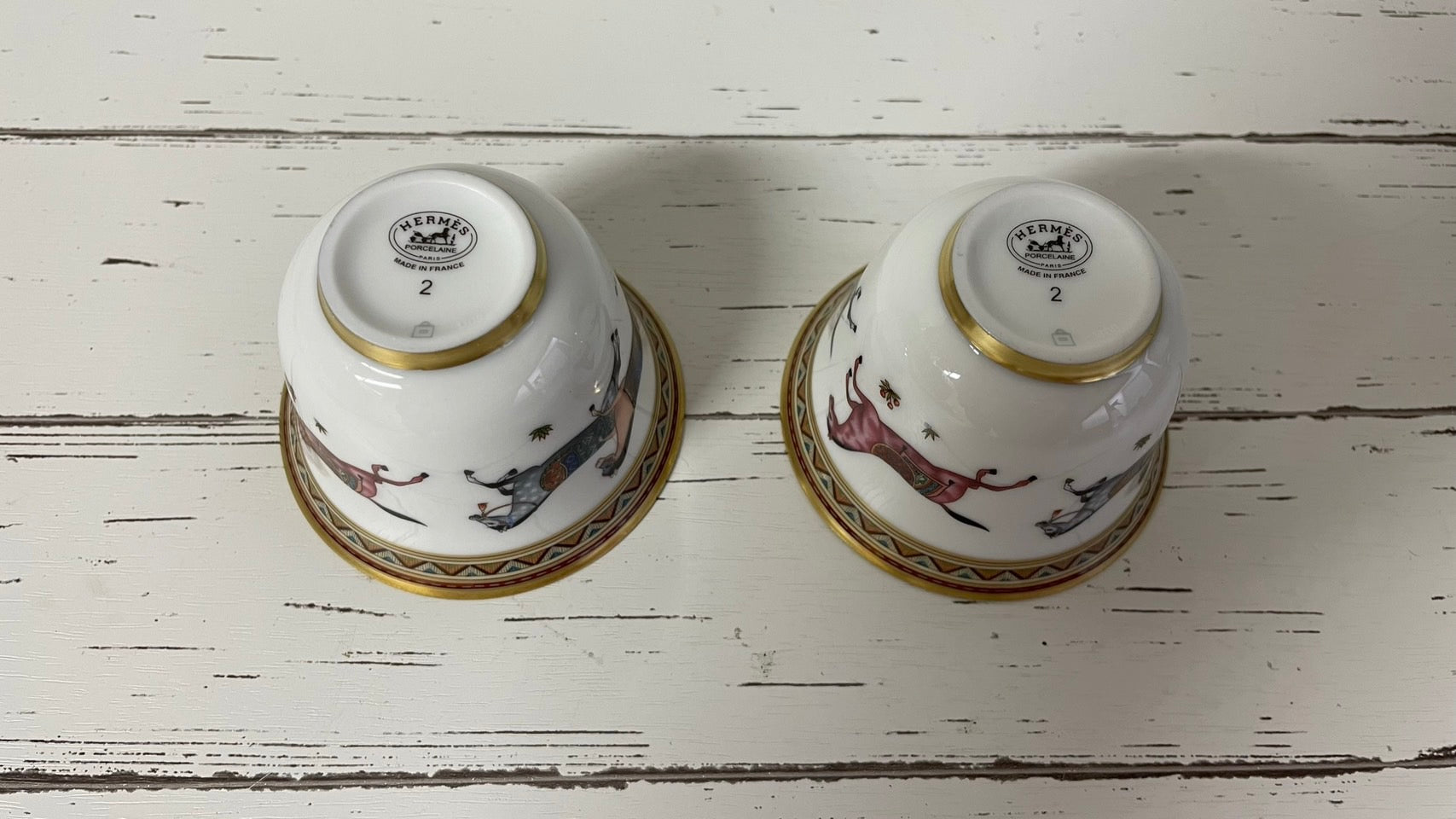 エルメス シュバルドリアン スモールカップ 東洋の馬 ポーセリン