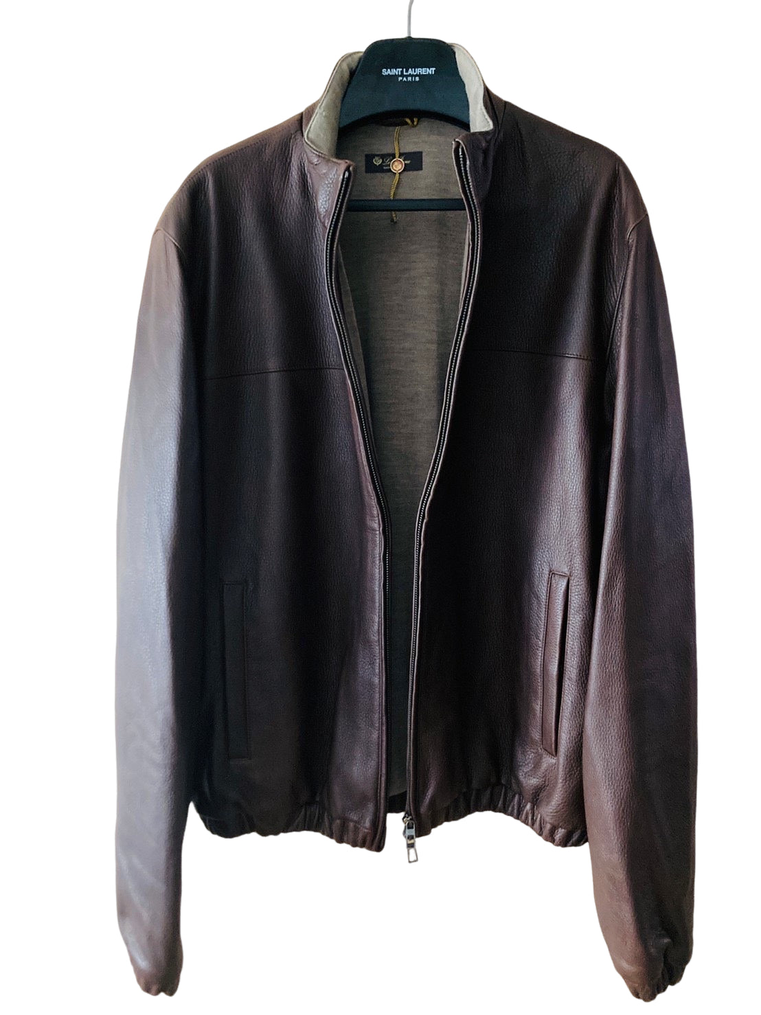 ロロピアーナ 鹿革 ボンバージャケット