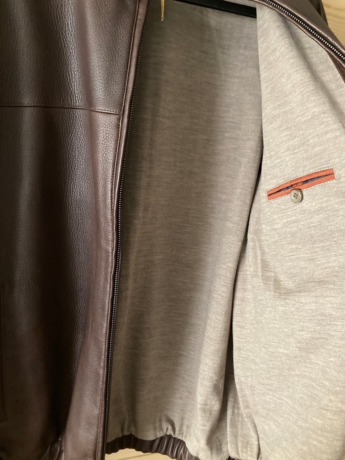 ロロピアーナ 鹿革 ボンバージャケット