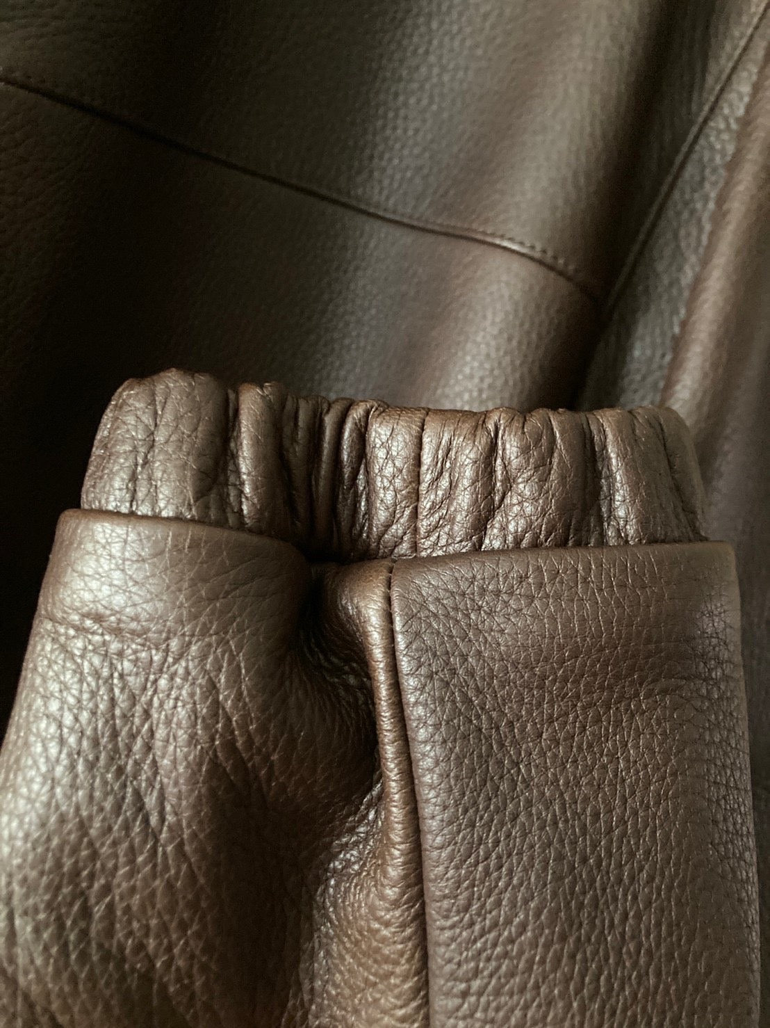 ロロピアーナ 鹿革 ボンバージャケット